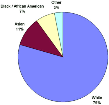 Racial mix of Marina City