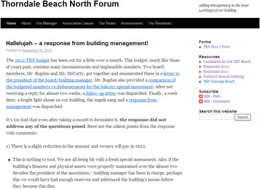 Thorndale Beach North Forum