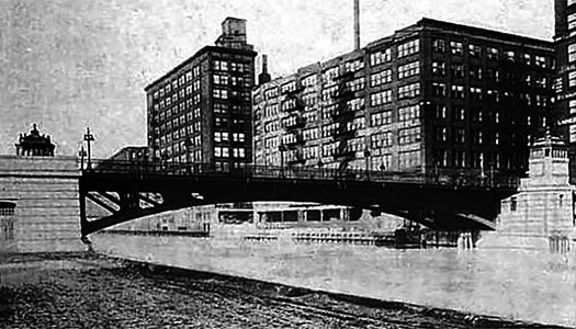 1916 photo of Jackson Boulevard Bridge