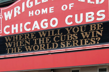 Wrigley Field sign