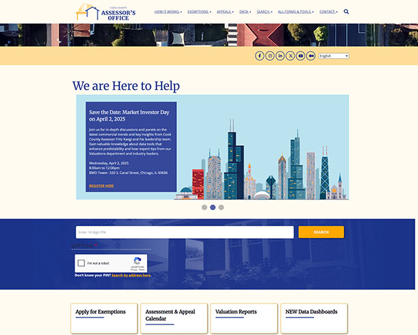 Cook County Assessor website